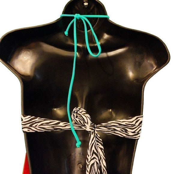 Sofia by Vix  Embellished Beaded Animal Print Bikini Top - Picture 2 of 4